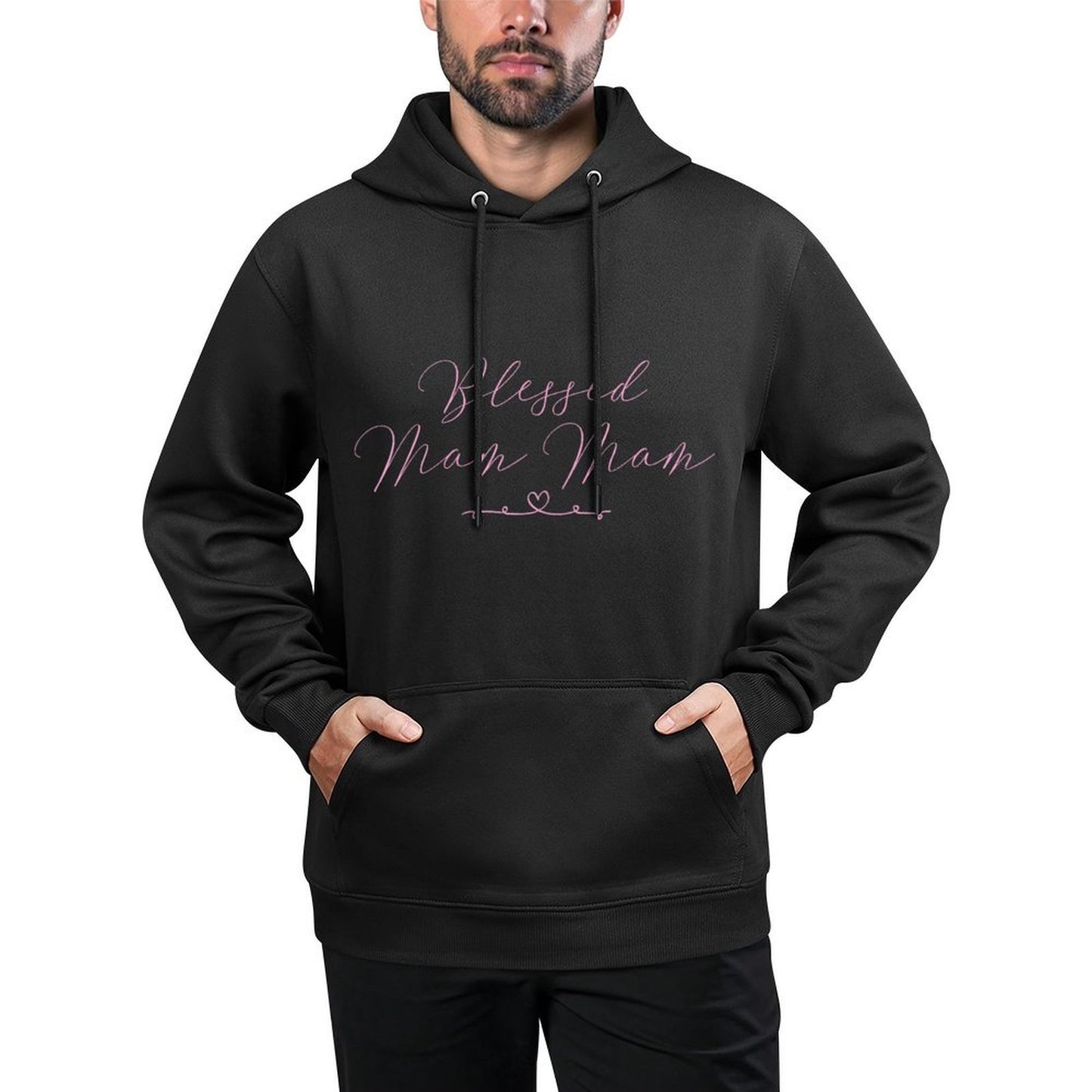 Blessed Mam Mam Cotton-Polyester Blend Hoodie