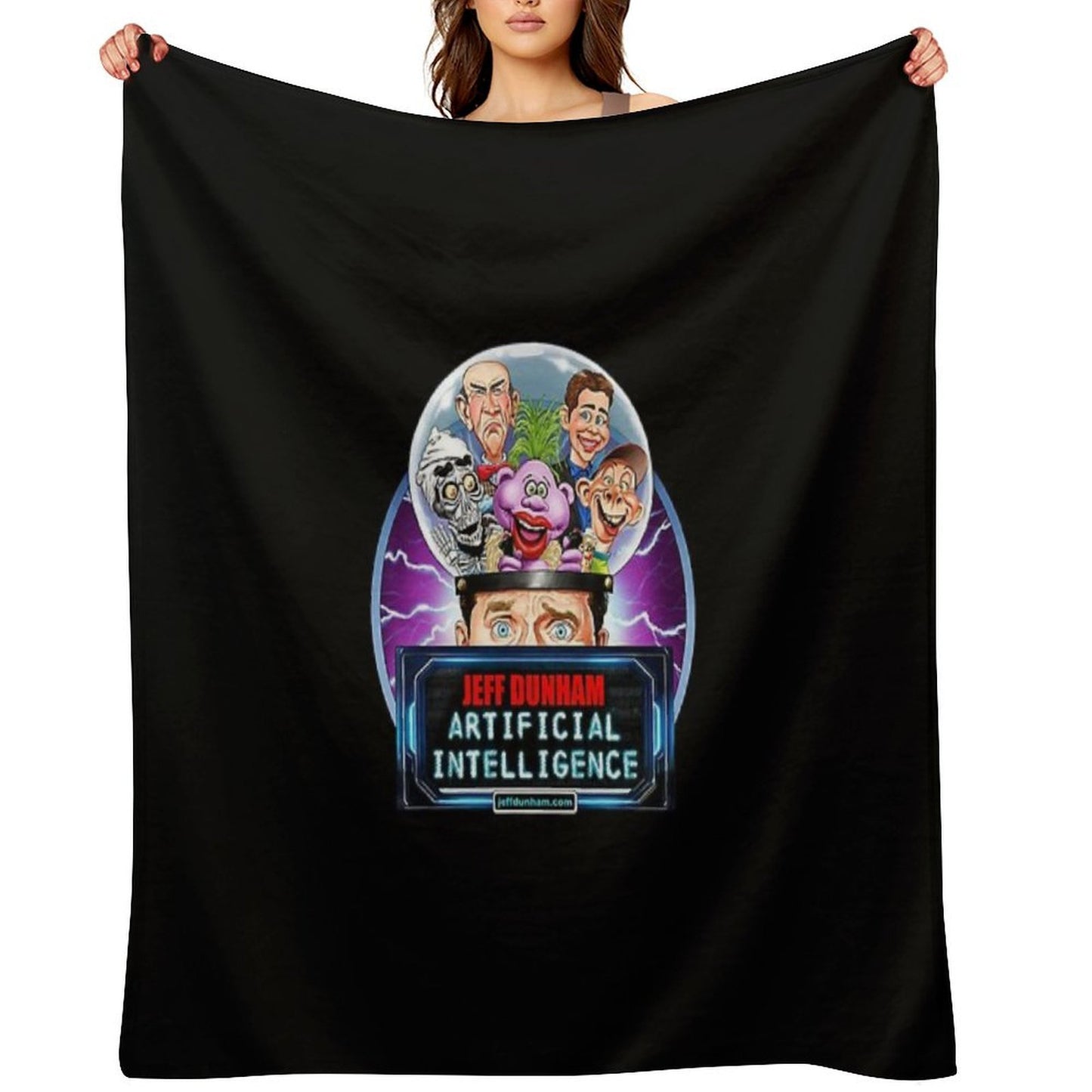 Jeff Dunham Artificial Intelligence Comfort Throw Blanket