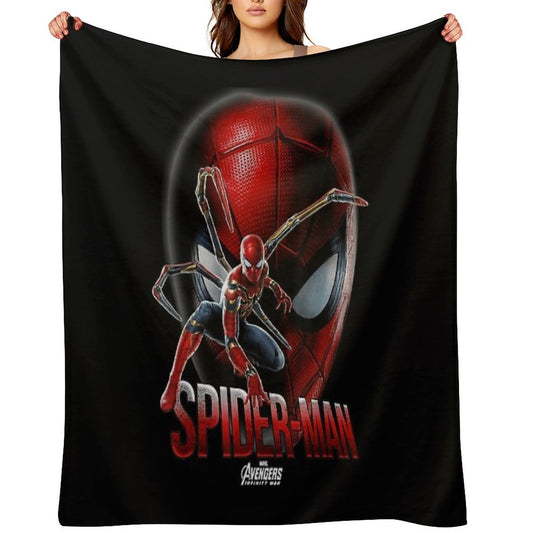 No Way Home Game Face Graphic Plush Throw Blanket