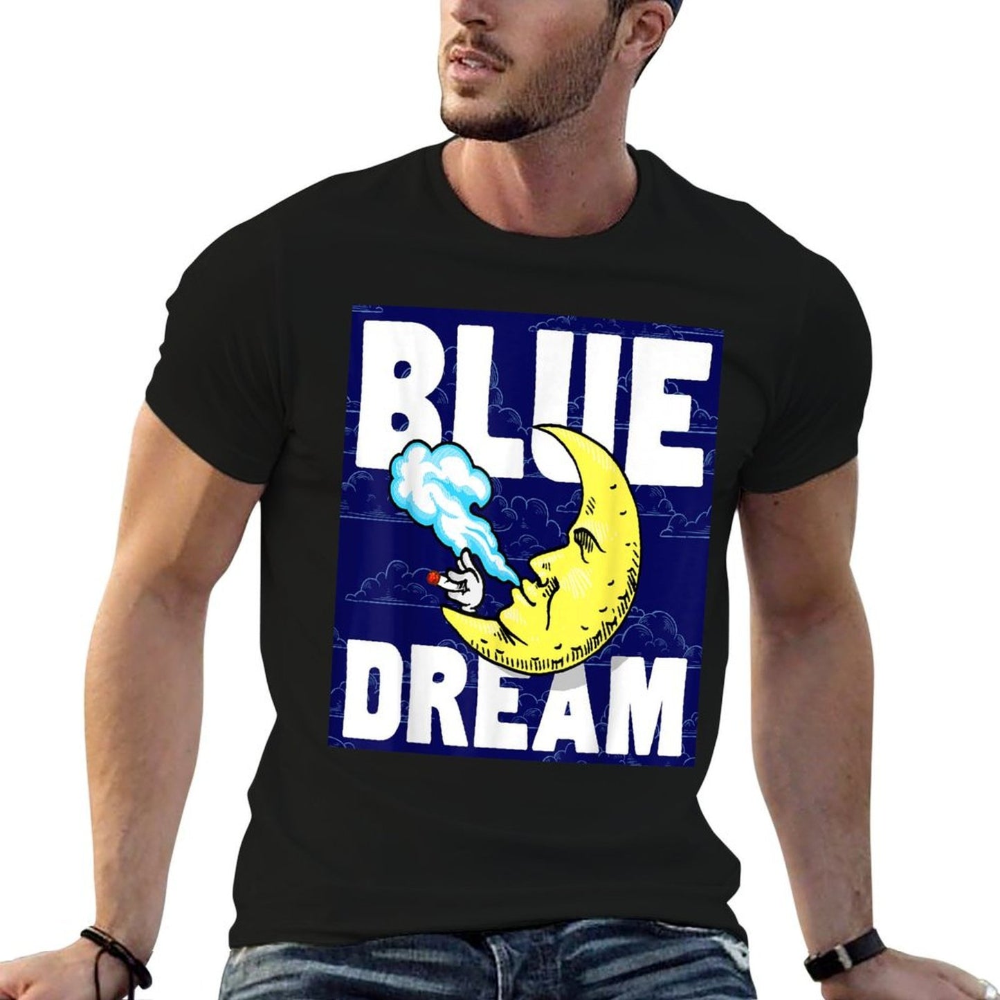 Weed Strains Blue Dream 420 Cannabis Culture  High-quality Stitching T-Shirt