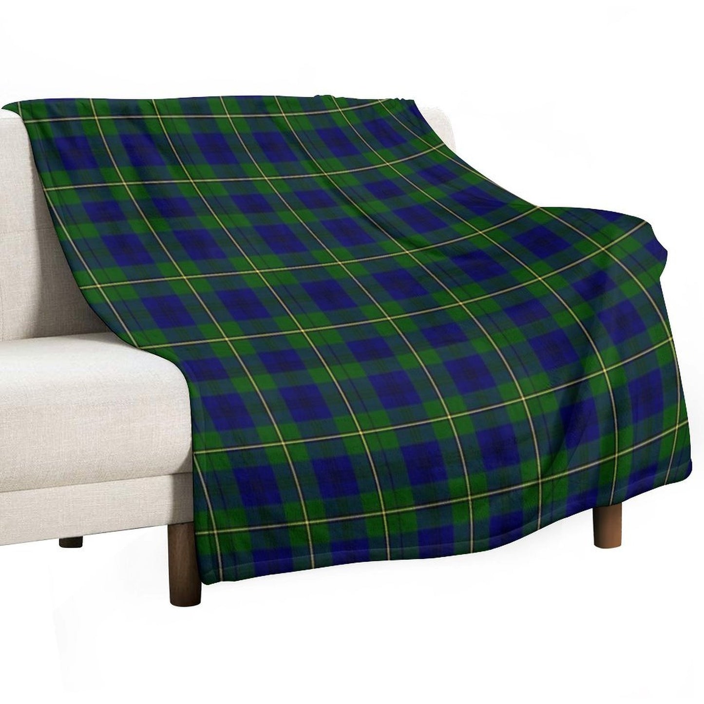 Clan Johnston Tartan Velvety-soft Throw Blanket