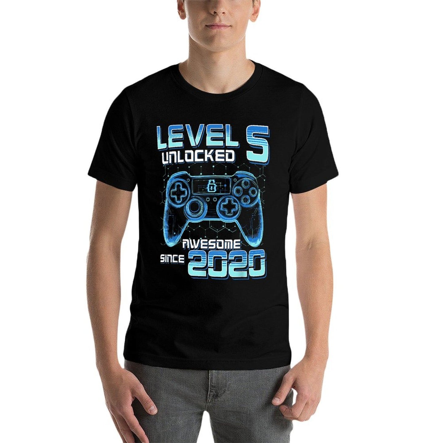 Level 5 Unlocked Video Game Party 6th Birthday Gamer Boys  Quick-drying T-Shirt