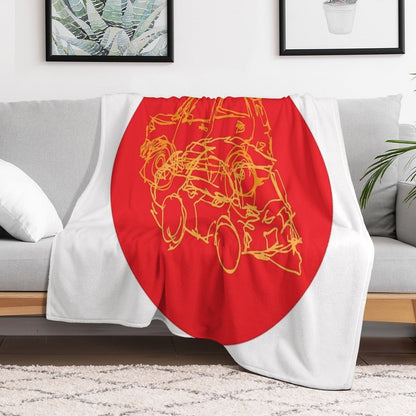 Clark Car Scratch Quick-dry Throw Blanket