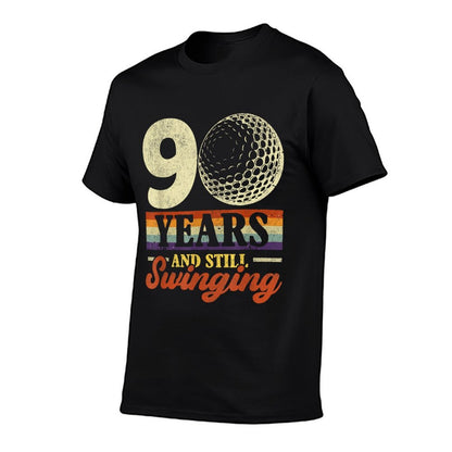 Funny 90 Years And Still Swinging Golf 90th Birthday  Graphic-printed T-Shirt