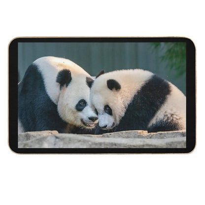 Mei Xiang And Xiao Qi Ji at The Smithsonian's National Zoo  Rapid-Drying Bath Mat