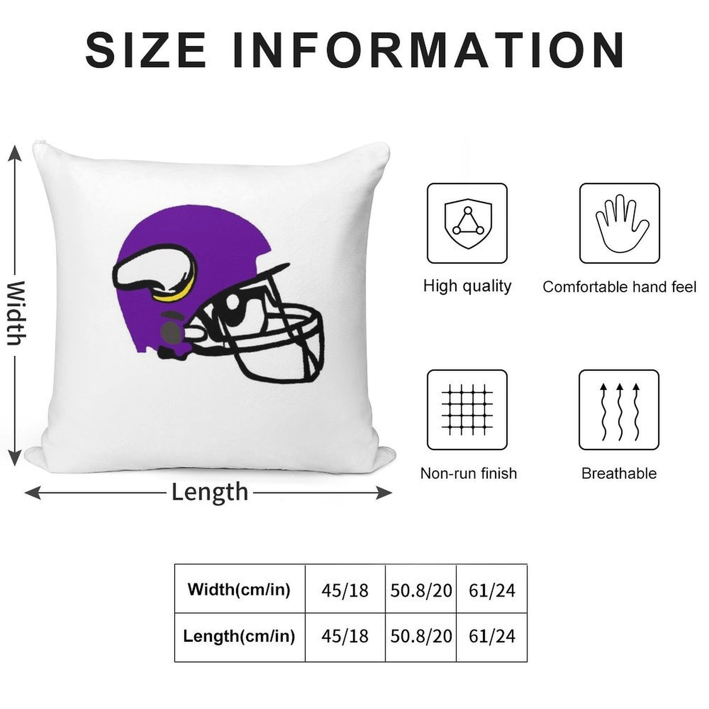 Minnesota Sports Soft Reinforced Edging Throw Pillow
