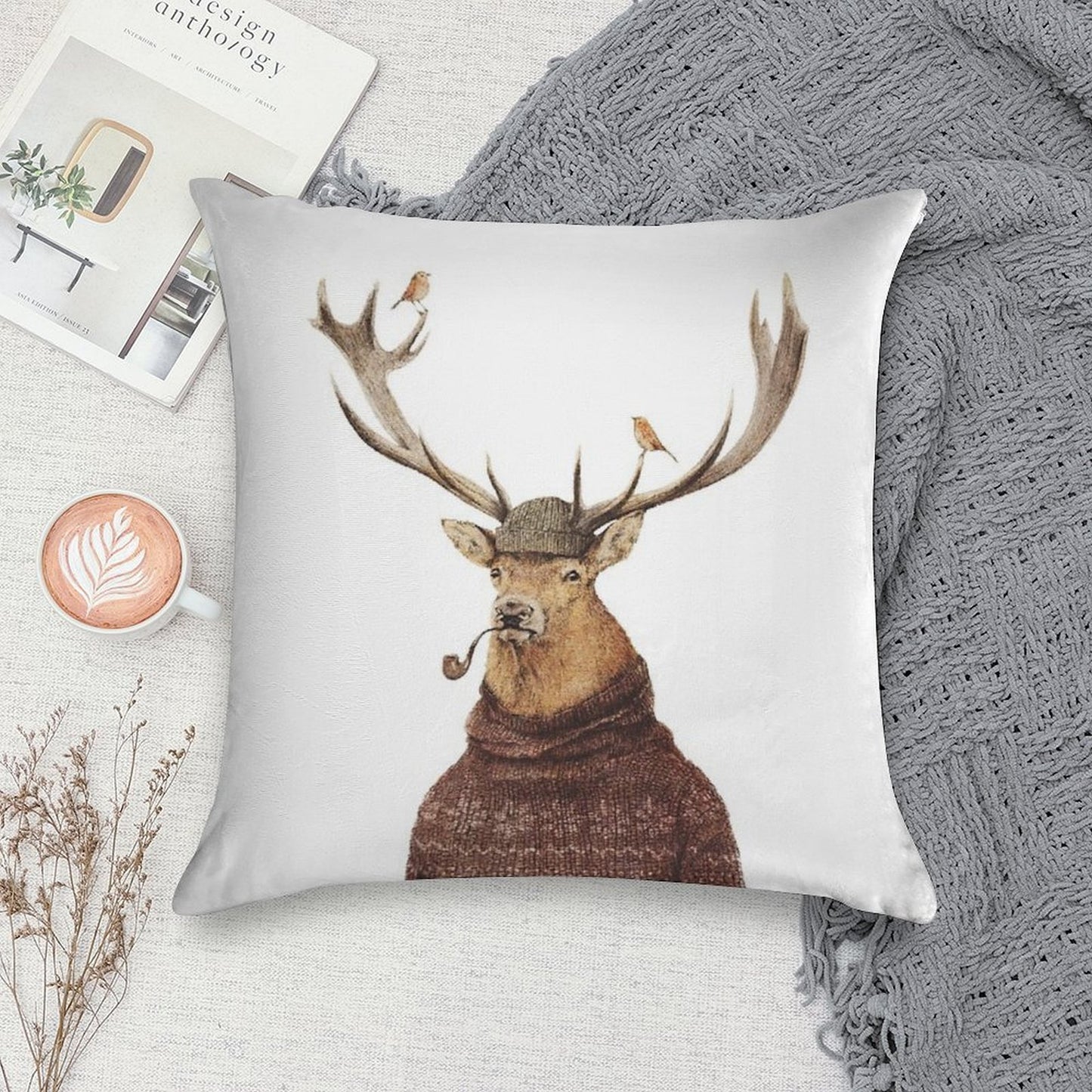 Wild Thinking Soft Reinforced Edging Throw Pillow