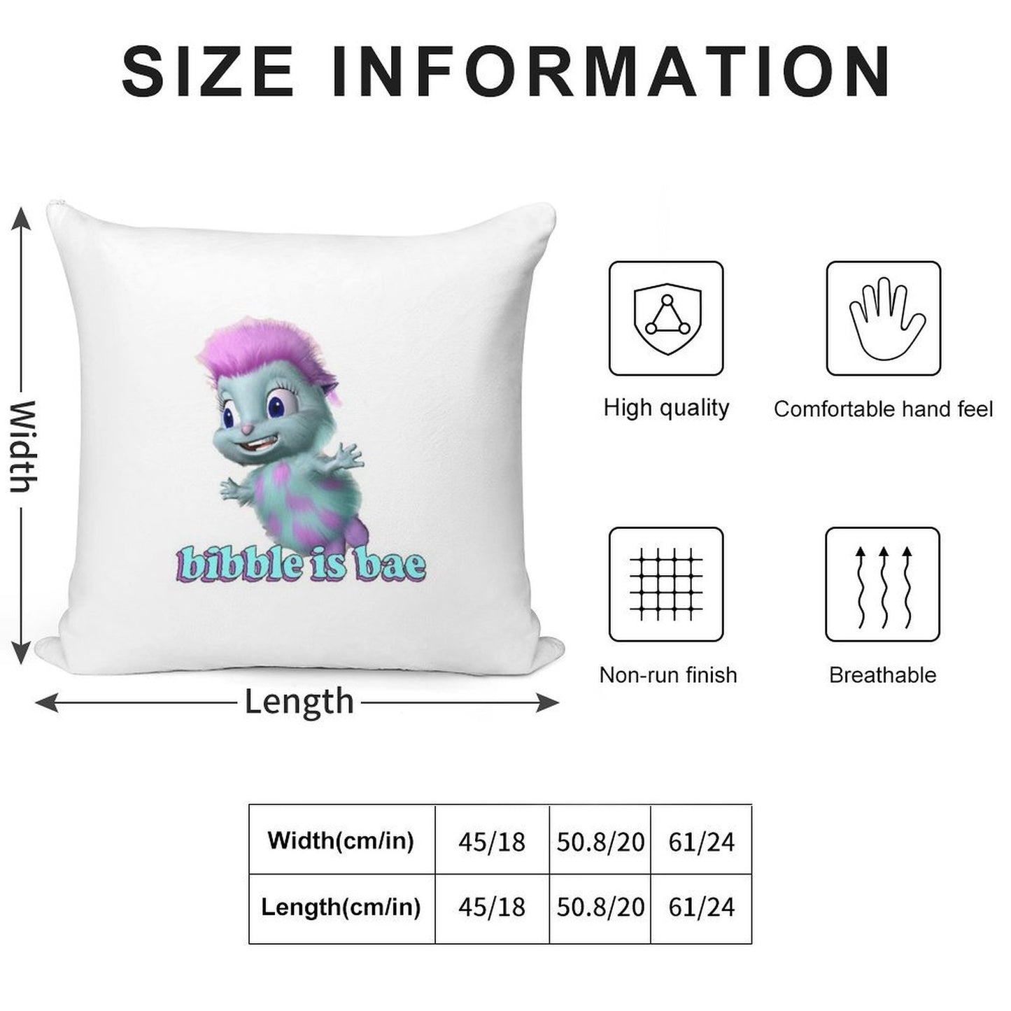 Bibble Is Bae – fairytopia Soft Skin-Friendly Throw Pillow