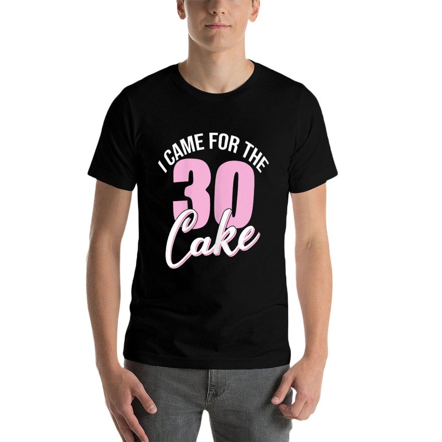 Womens Womans 30th I CAME FOR THE CAKE 30th Birthday Girly Party  Relaxed-fit T-Shirt