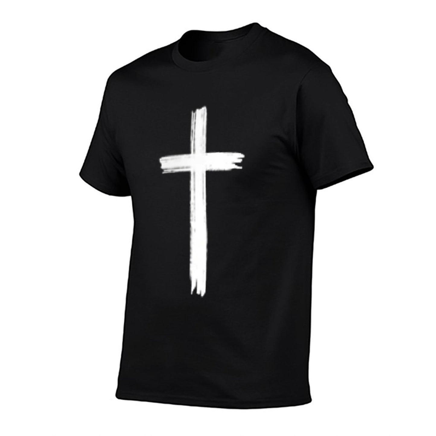 Small Cross Subtle Christian Minimalist Religious Faith  Versatile T-Shirt