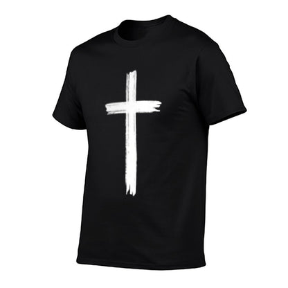 Small Cross Subtle Christian Minimalist Religious Faith  Versatile T-Shirt