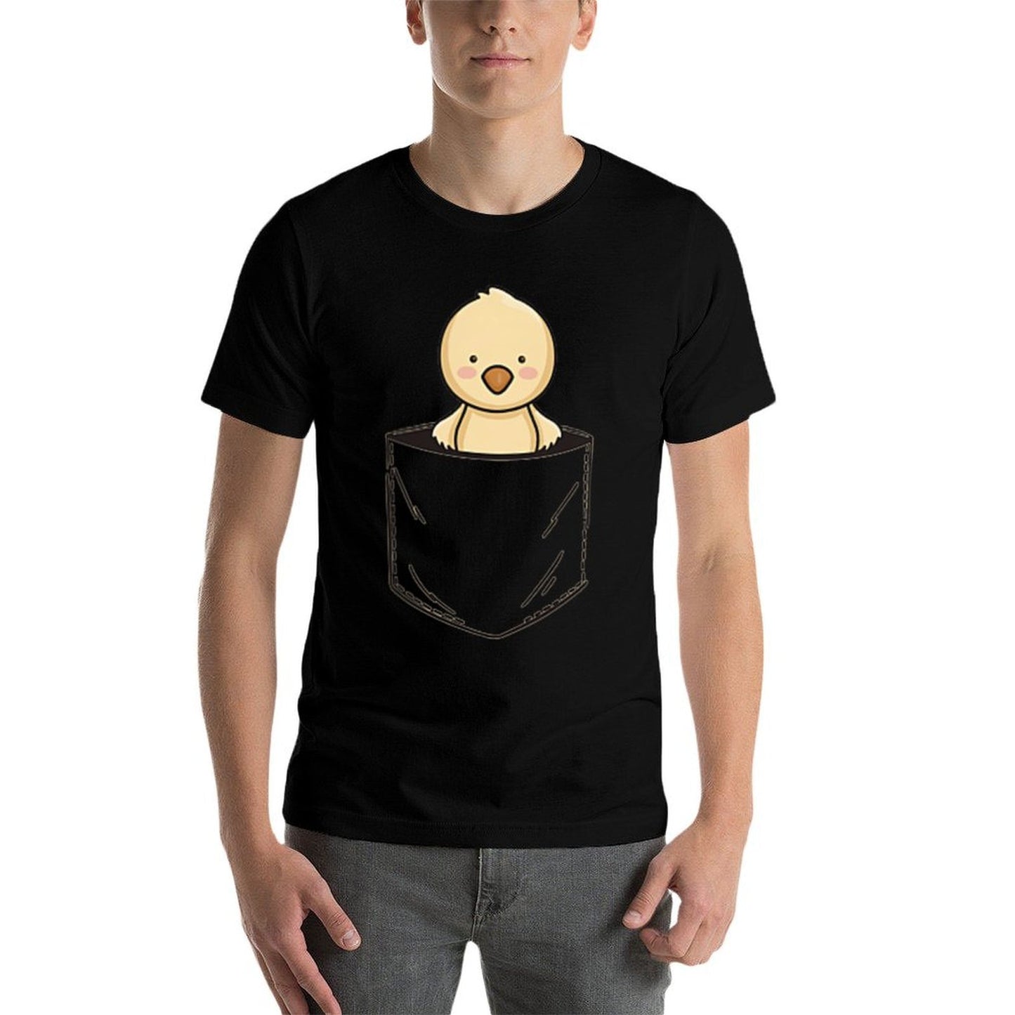 Pocket Animal Cute Chick Chicken in A Pocket  Vintage-inspired T-Shirt