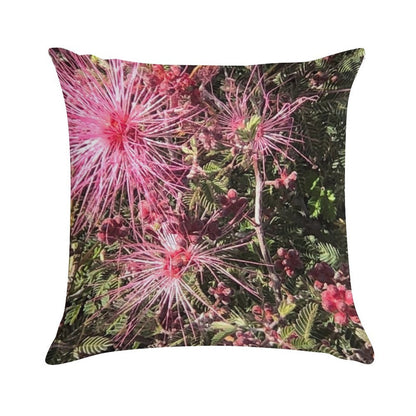 Desert Bush in Bloom Soft Ultra-Soft Texture Throw Pillow