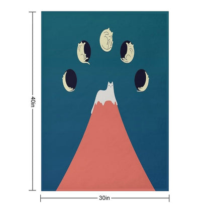 Cat Landscape 88 Gift-ready Throw Blanket