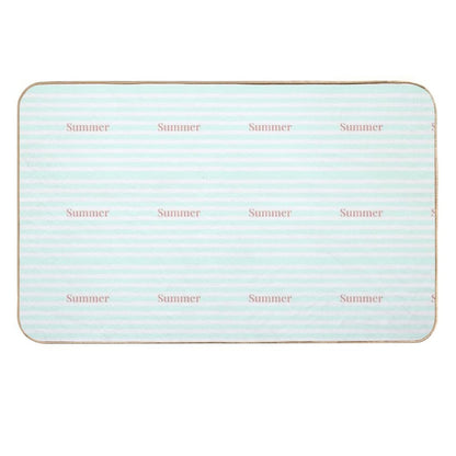 Summer with Stripes  Stain-Proof Bath Mat