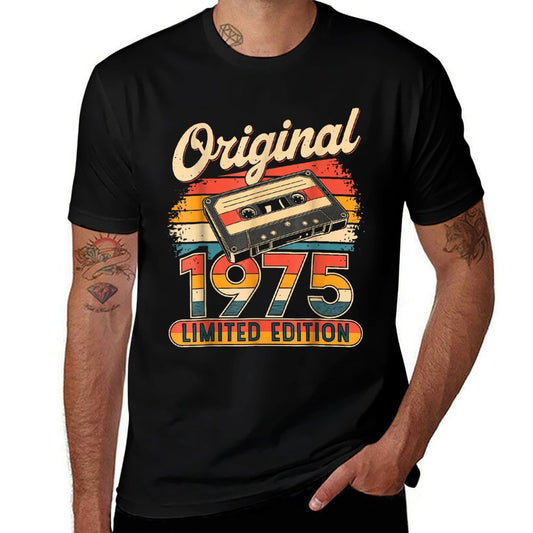50th Birthday Man Woman 50 Years Decoration 1975 Gift Funny  Versatile T-Shirt