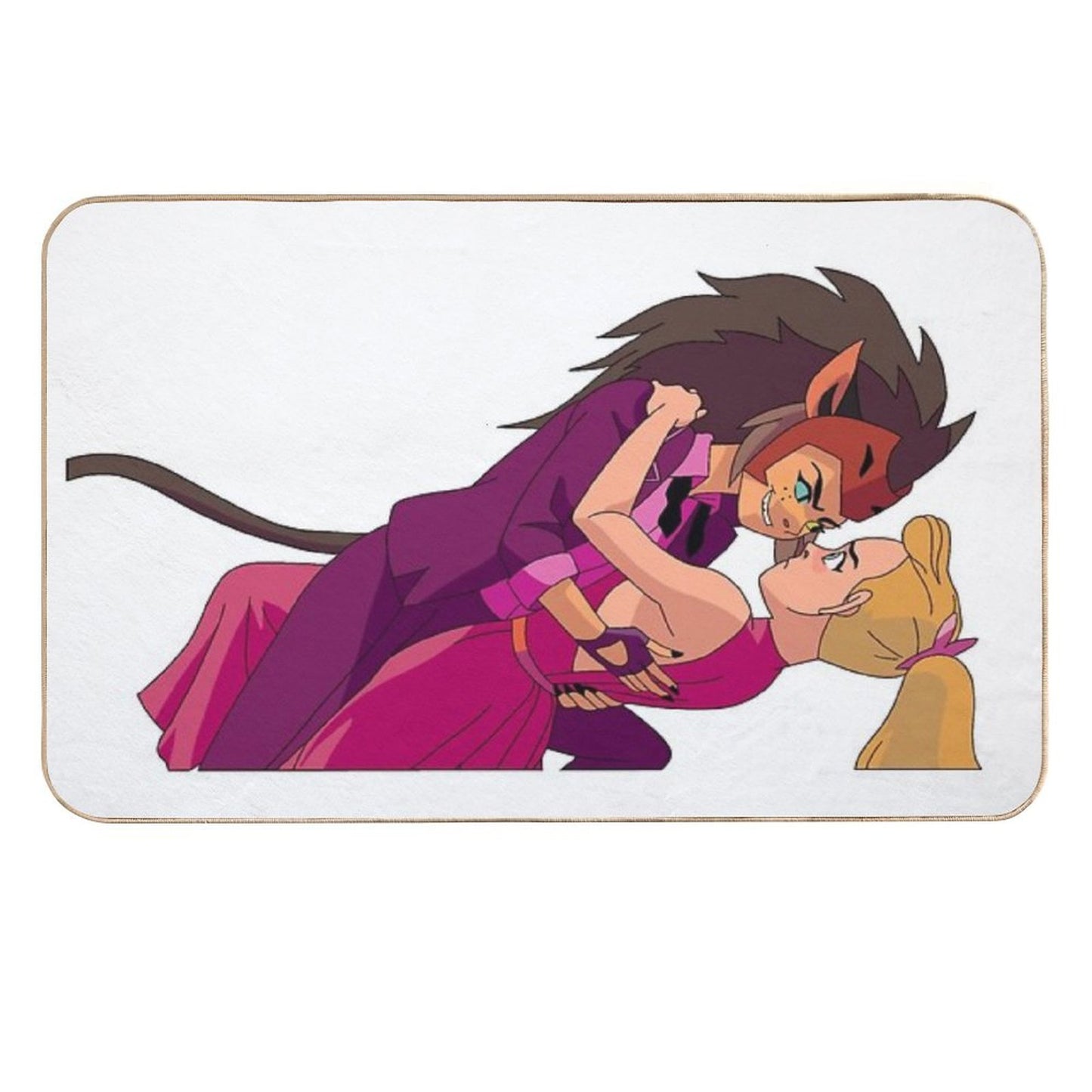Princess Prom Adora And Catra  Dirt-Trapping Bath Mat