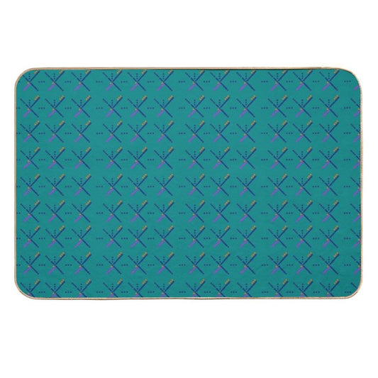 PDX Portland Airport Carpet  Long-Lasting Bath Mat