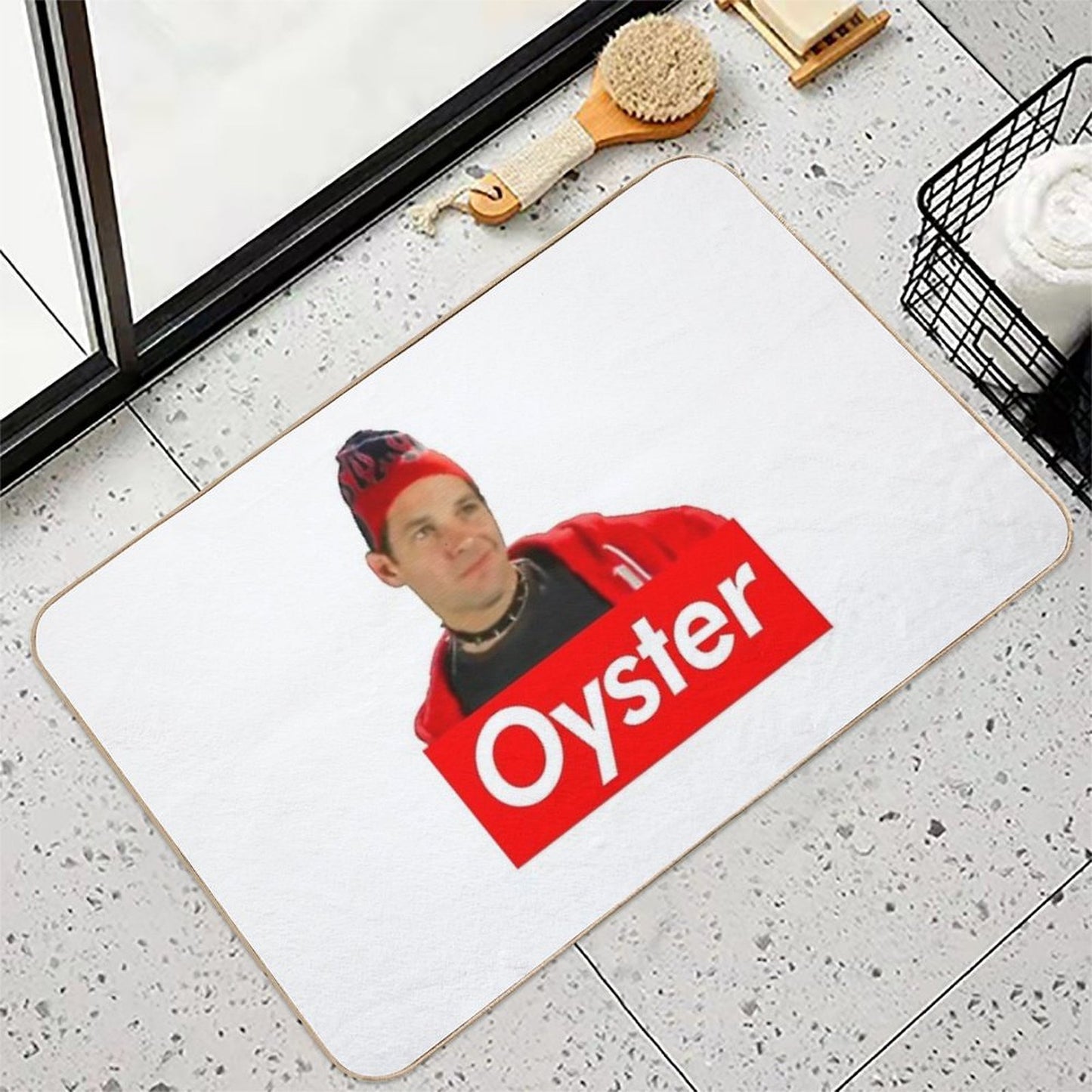 Oyster Smiling  Easy To Clean Bath Mat