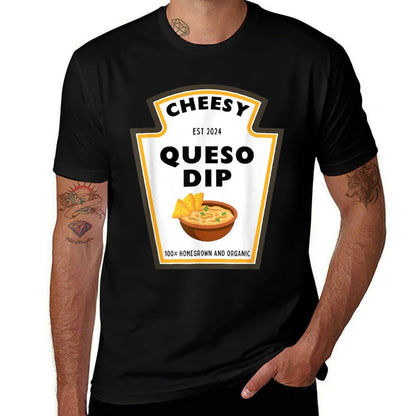 Delicious Cheesy Queso Dip Condiment Costume Party Matching  Eco-friendly Material T-Shirt
