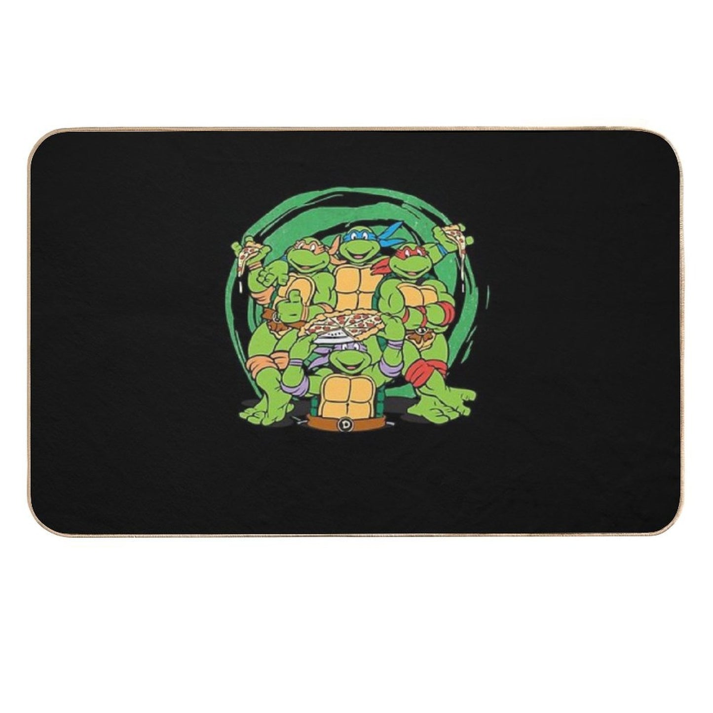 Teenage Mutant Ninja Turtles  Awesome For Music Fan  Easy Maintenance Bath Mat