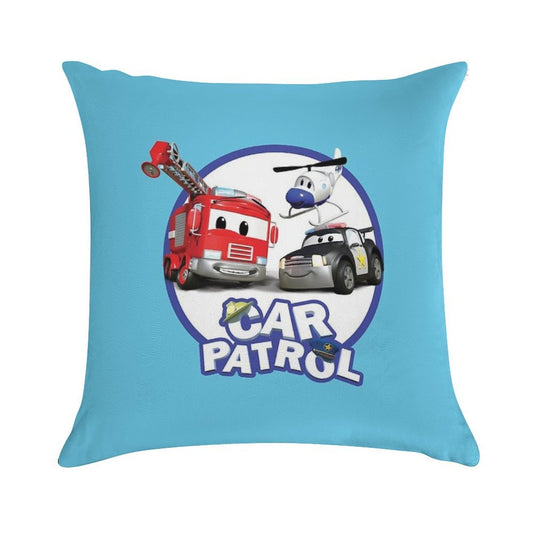 Car Patrol of Car City Soft Bedroom Essential Throw Pillow