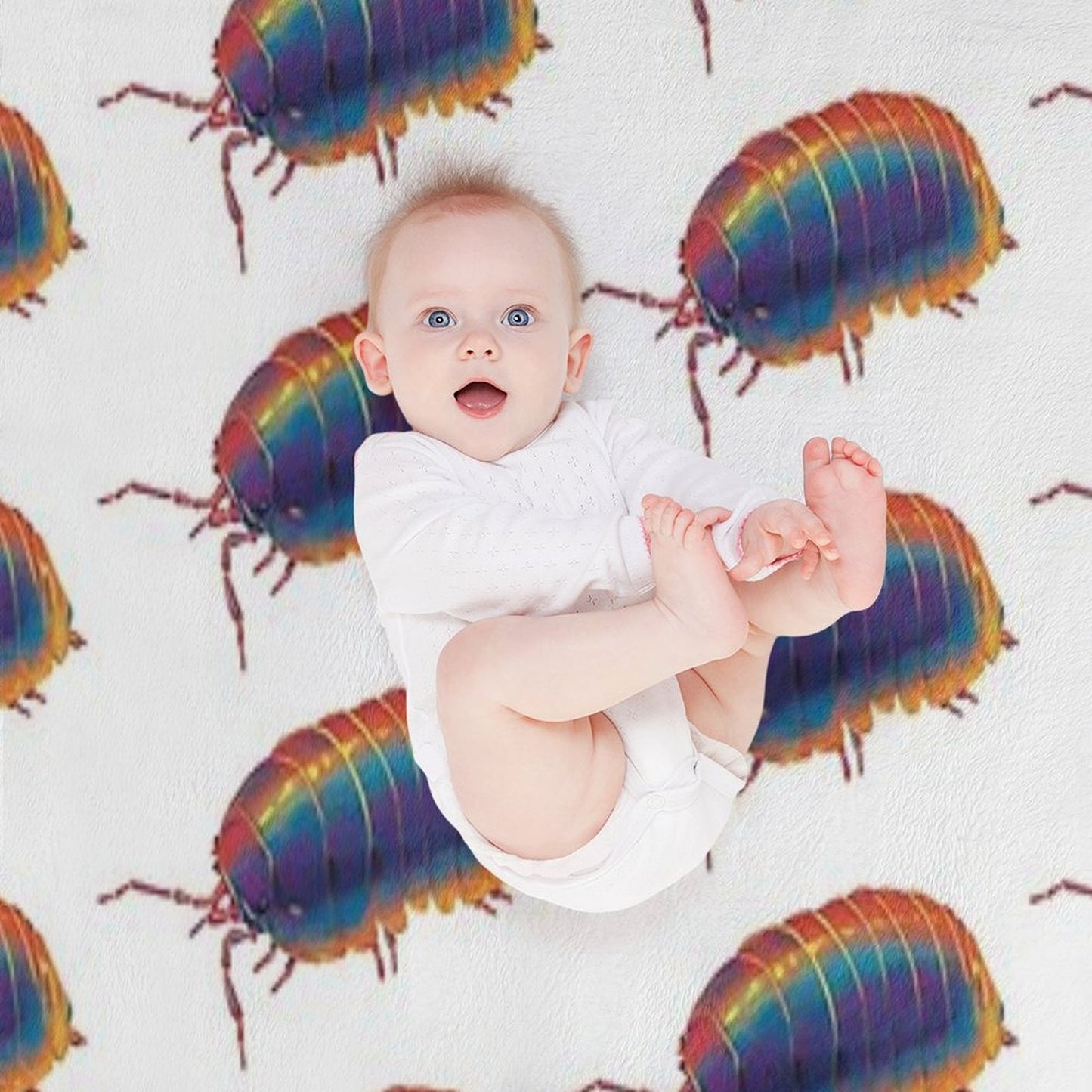 Woodlouse Machine-washable Throw Blanket