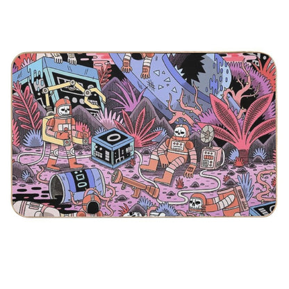 Chaos  Fade-Resistant Bath Mat