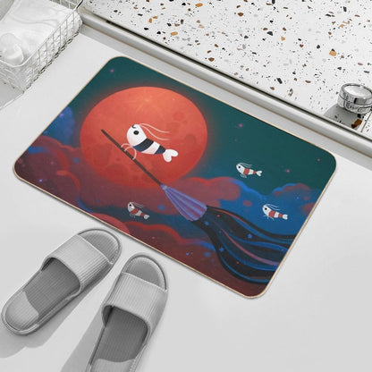 Moonlit Night  Easy Maintenance Bath Mat