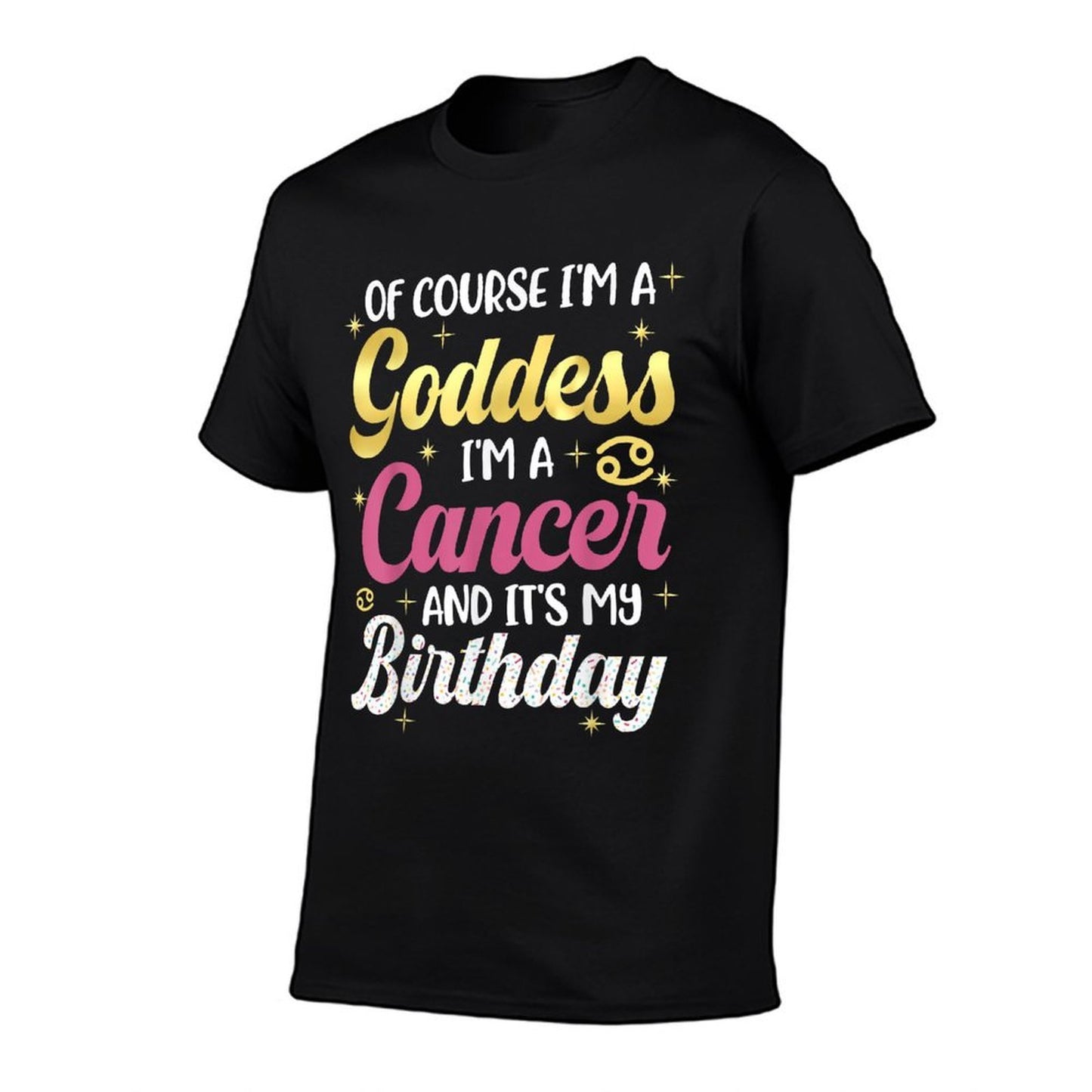 Im A Cancer Women Goddess Queen Its My Birthday Season Pink  Rolled Sleeves T-Shirt