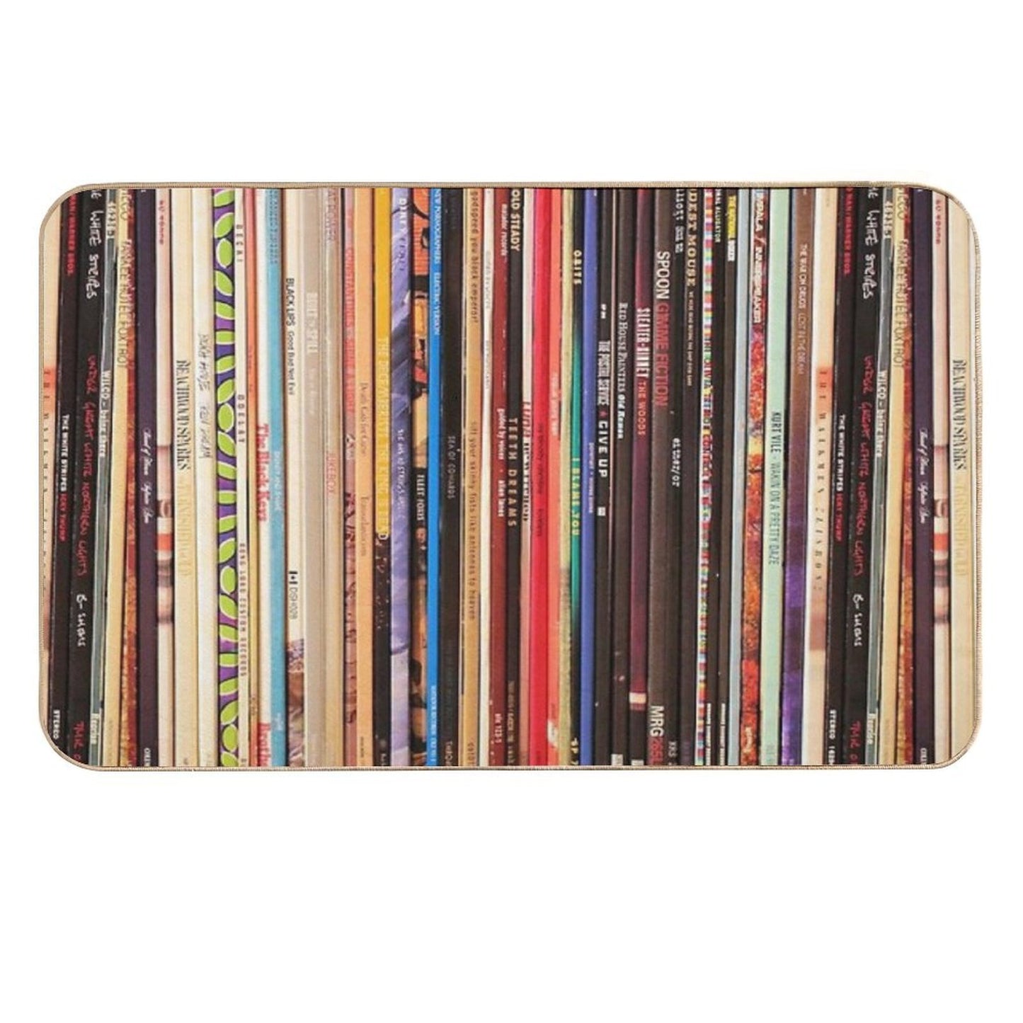 Indie Rock Vinyl Records  High-Traffic Bath Mat