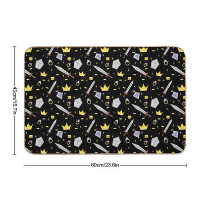 Adventure in The World of Knights  Easy To Clean Bath Mat