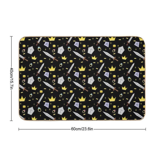 Adventure in The World of Knights  Easy To Clean Bath Mat