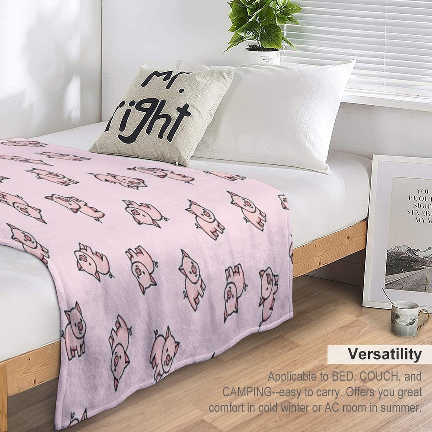 Pig Premium Throw Blanket