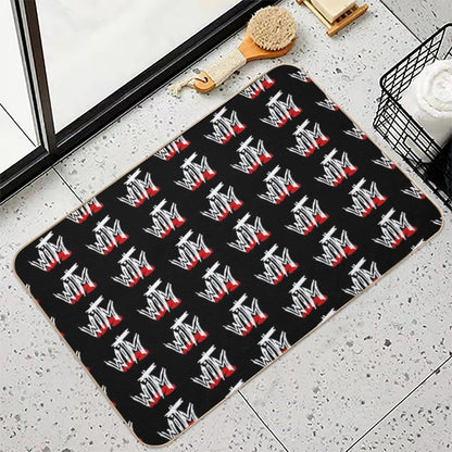 Wrestling in The Middle Scratch Logo  Multi-Purpose Bath Mat