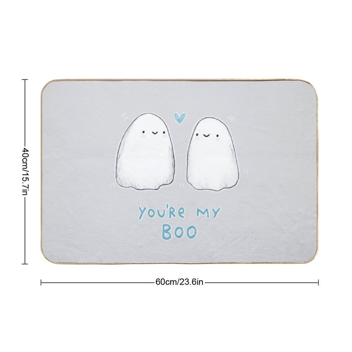Spooky Love  Easy Maintenance Bath Mat