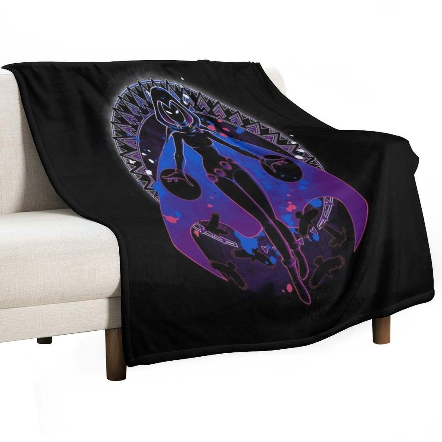 Raven Teen Titans Sustainable Throw Blanket