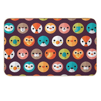Smiley Faces - Cute Animal Faces  Odorless Bath Mat