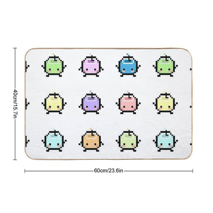 Stardew Valley Pastel Junimos  Anti-Trip Bath Mat