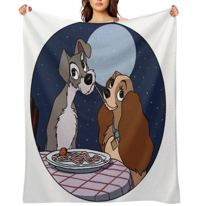 Lady And The Tramp Premium Throw Blanket