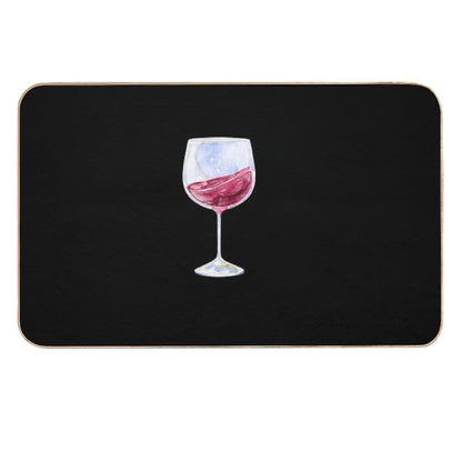 Glass of Red Wine  Eco-Friendly Bath Mat