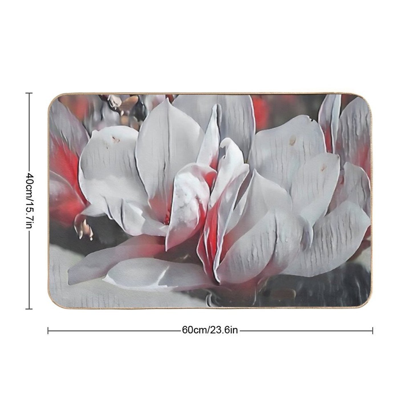 5 Ways Striking Red & White Lotus Bloom Elevates Your Floral Style  High-Traffic Bath Mat