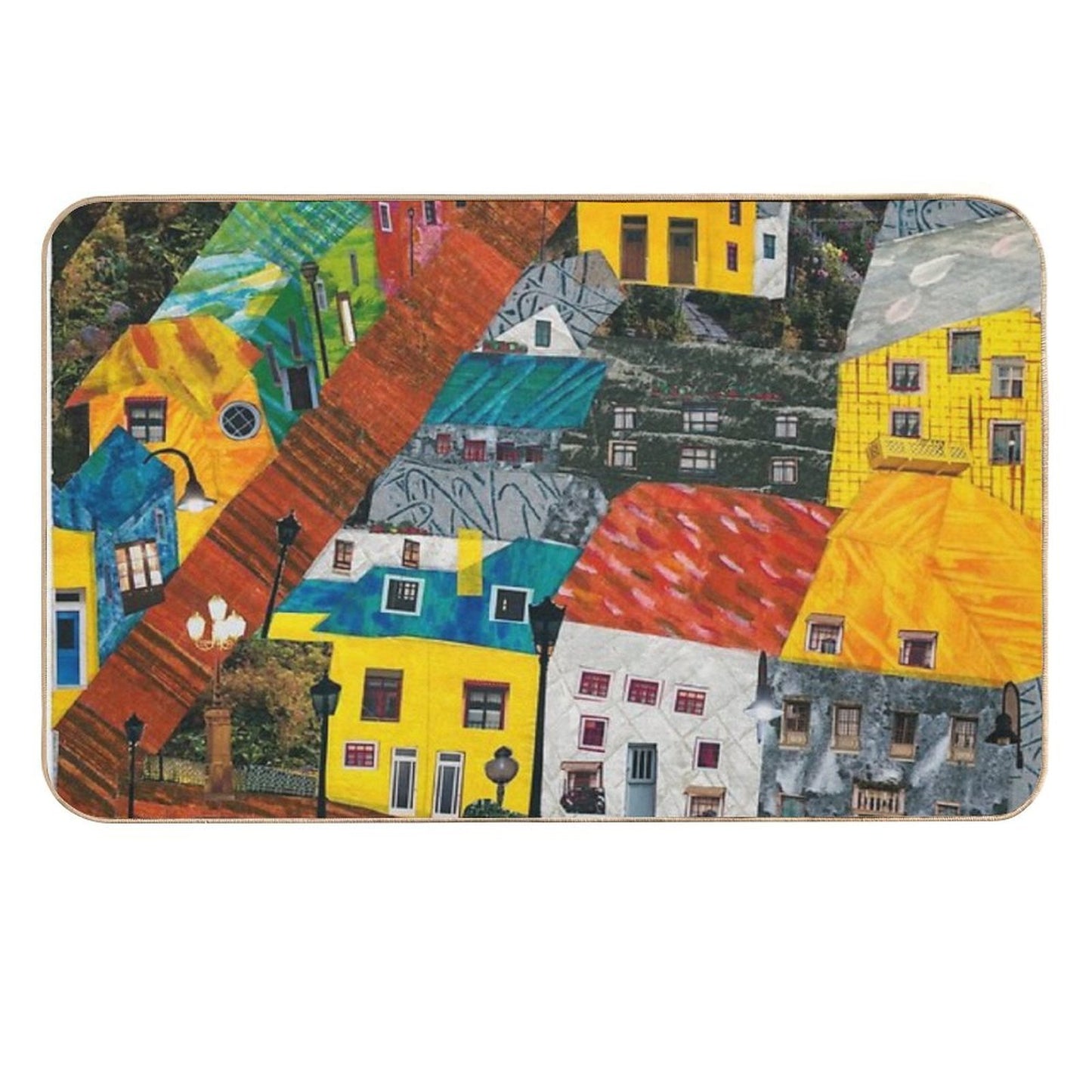 Reykjavik Rooftops  Multi-Purpose Bath Mat