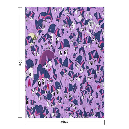 Twilight Sparkle Mess Quick-dry Throw Blanket