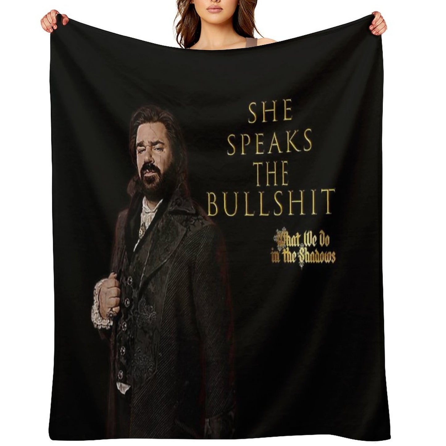 She Speaks The Bullshit - Laszlo Multi-functional Throw Blanket