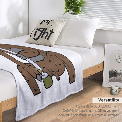 Sassy The Druggo Travel-friendly Throw Blanket
