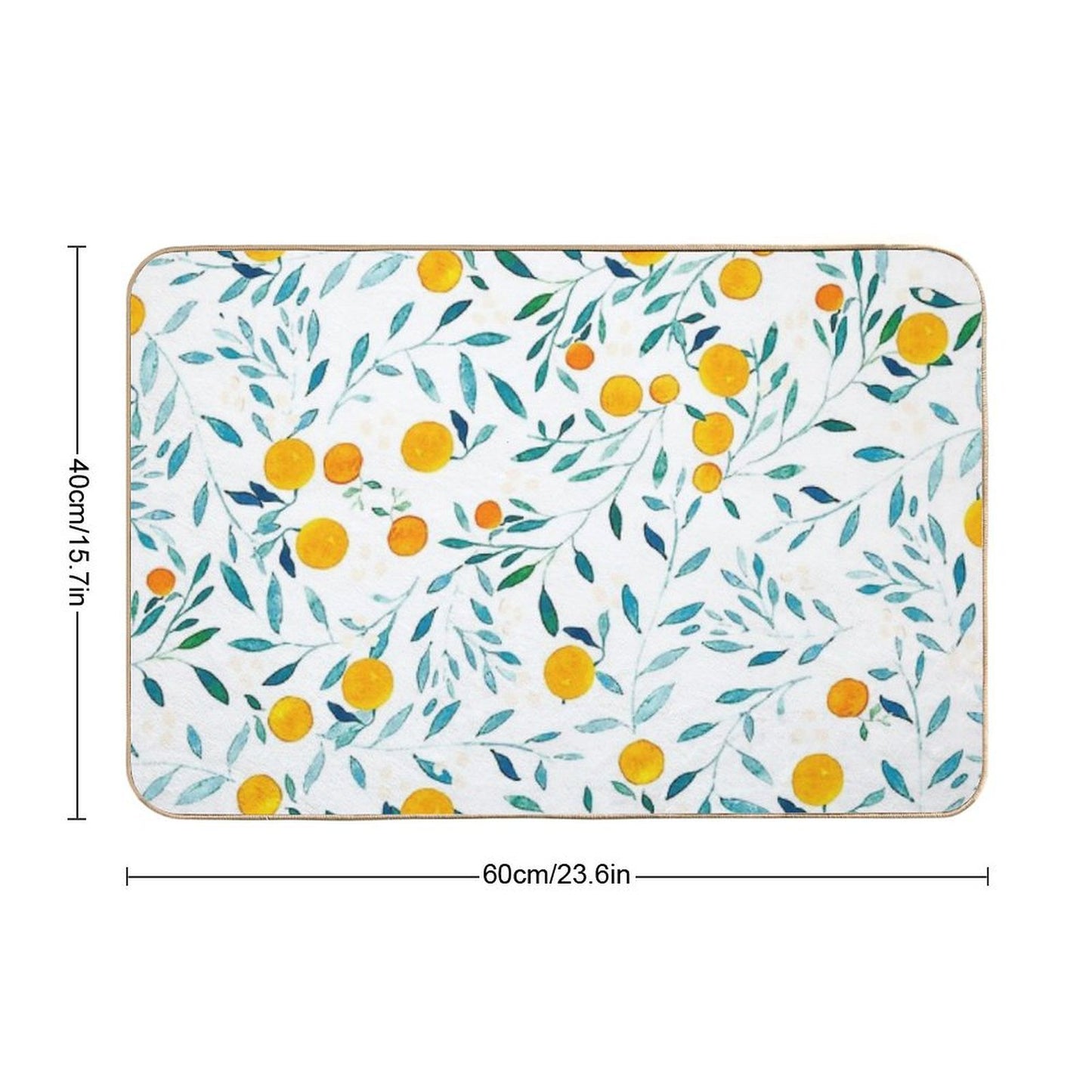 Orange Tree  Pet-Safe Bath Mat