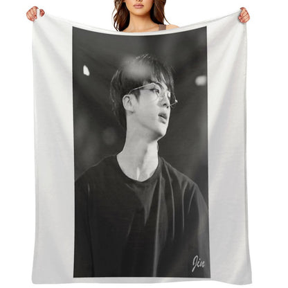 BTS Jin Sustainable Throw Blanket