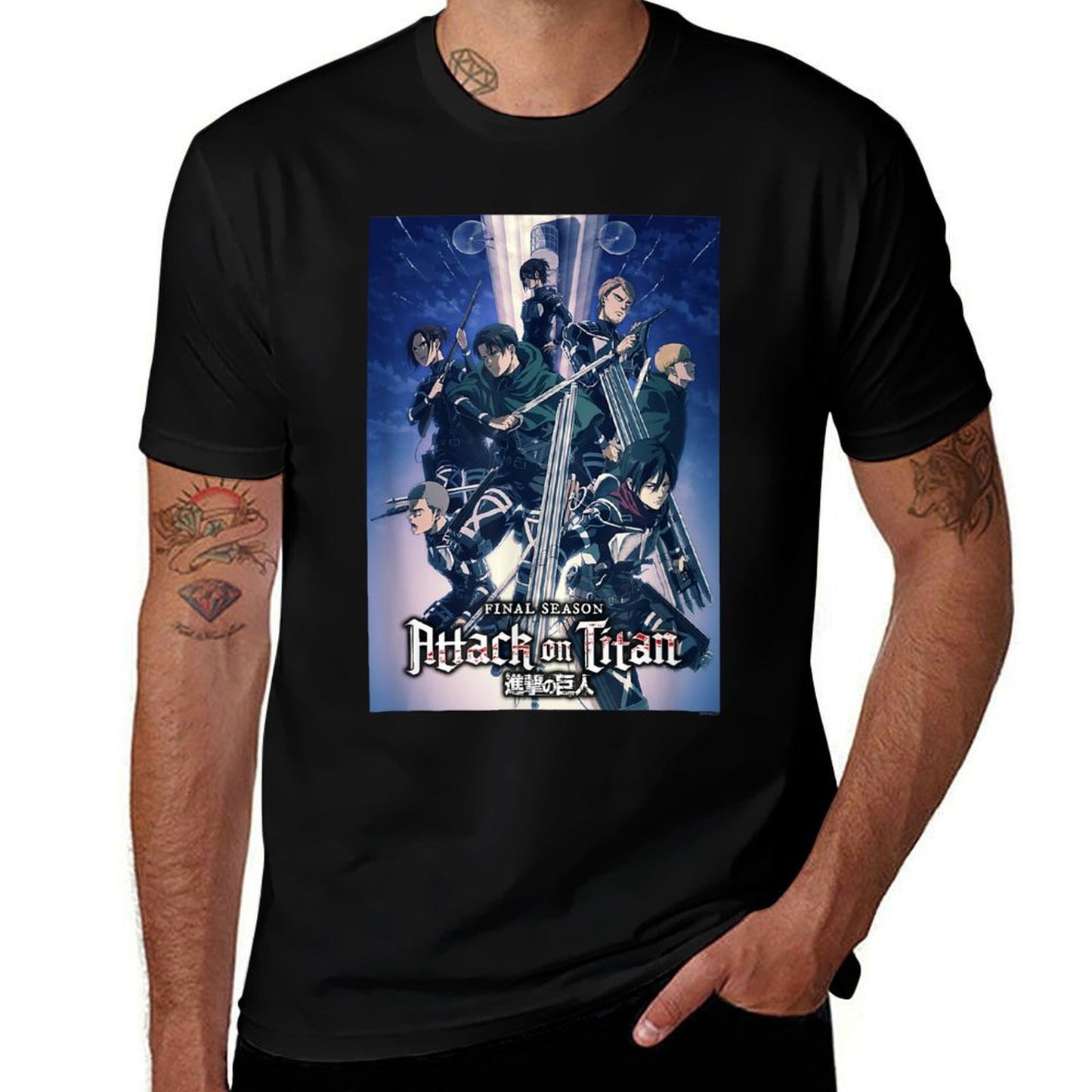 Attack on Titan Season 4 Colorful Key Art with Logo Anime  Lightweight T-Shirt