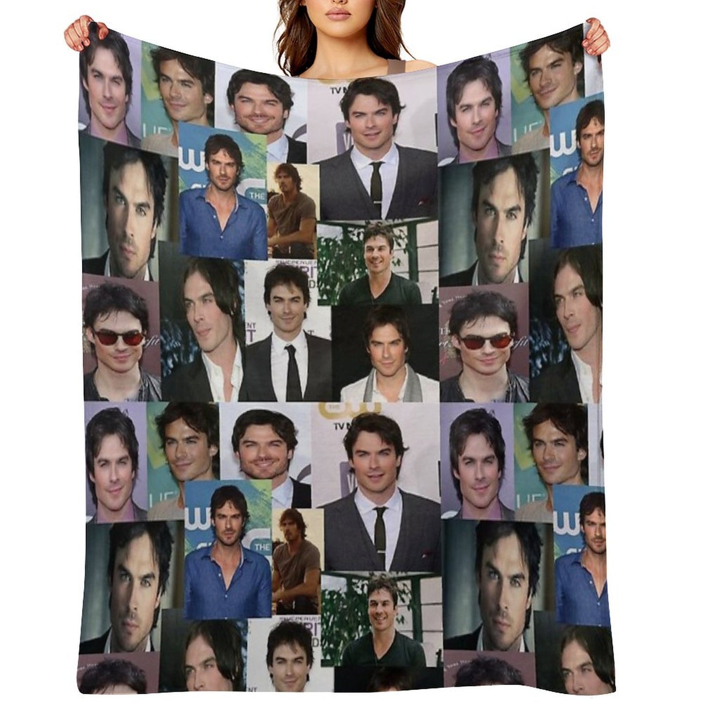 Young Ian Somerhalder Velvety-soft Throw Blanket